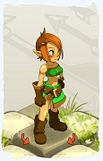 Um personagem do jogo Dofus, Cra-Ar, de nivel 0