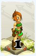 Um personagem do jogo Dofus, Cra-Ar, de nivel 1