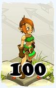 Un personaggio del gioco Dofus, Sadida-Aria, al livello 100