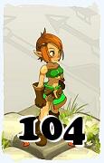 Un personnage du jeu Dofus, Crâ-Air, au niveau 104