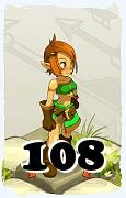 Um personagem do jogo Dofus, Cra-Ar, de nivel 108