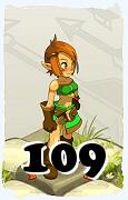 Un personaggio del gioco Dofus, Ocra-Aria, al livello 109