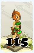 Un personaggio del gioco Dofus, Danzal-Aria, al livello 115