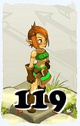 Um personagem do jogo Dofus, Cra-Ar, de nivel 119