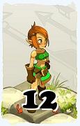 Un personaggio del gioco Dofus, Ocra-Aria, al livello 12