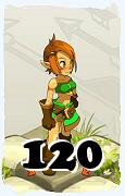 Un personnage du jeu Dofus, Ecaflip-Air, au niveau 120