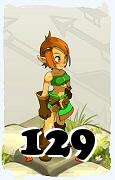 Um personagem do jogo Dofus, Cra-Ar, de nivel 129