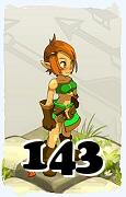 Um personagem do jogo Dofus, Cra-Ar, de nivel 143