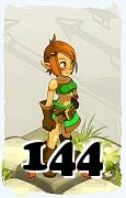 Un personaje del juego Dofus, Ocra-Aire, de nivel 144