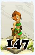 Un personaje del juego Dofus, Ocra-Aire, de nivel 147