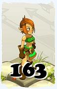 Un personaje del juego Dofus, Sram-Aire, de nivel 163