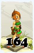 Um personagem do jogo Dofus, Cra-Ar, de nivel 164