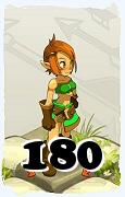 Um personagem do jogo Dofus, Cra-Ar, de nivel 180