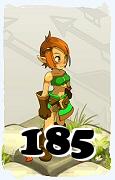 Un personnage du jeu Dofus, Sadida-Air, au niveau 185