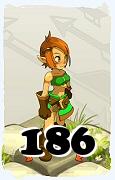 Un personnage du jeu Dofus, Ecaflip-Air, au niveau 186