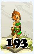 Un personaggio del gioco Dofus, Ocra-Aria, al livello 193