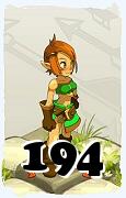 Um personagem do jogo Dofus, Cra-Ar, de nivel 194