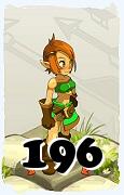 Um personagem do jogo Dofus, Cra-Ar, de nivel 196