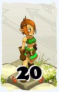 Um personagem do jogo Dofus, Cra-Ar, de nivel 20