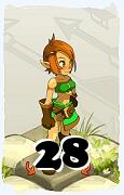 Um personagem do jogo Dofus, Cra-Ar, de nivel 28