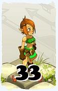 Um personagem do jogo Dofus, Cra-Ar, de nivel 33