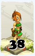 Um personagem do jogo Dofus, Cra-Ar, de nivel 38