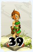 Un personaggio del gioco Dofus, Ocra-Aria, al livello 39