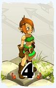 Um personagem do jogo Dofus, Cra-Ar, de nivel 4