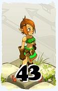 Um personagem do jogo Dofus, Cra-Ar, de nivel 43