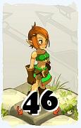 Um personagem do jogo Dofus, Cra-Ar, de nivel 46