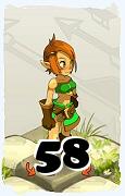 Un personnage du jeu Dofus, Iop-Air, au niveau 58