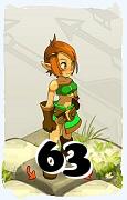 Un personaggio del gioco Dofus, Ocra-Aria, al livello 63