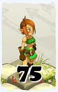 Um personagem do jogo Dofus, Cra-Ar, de nivel 75