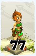 Um personagem do jogo Dofus, Cra-Ar, de nivel 77