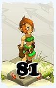 Un personaggio del gioco Dofus, Ocra-Aria, al livello 81