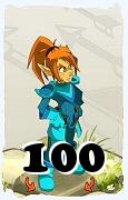 Um personagem do jogo Dofus, Cra-Ar, de nivel 100