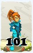 Um personagem do jogo Dofus, Cra-Ar, de nivel 101