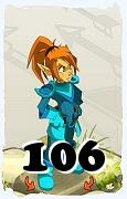 Um personagem do jogo Dofus, Cra-Ar, de nivel 106