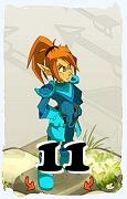 Um personagem do jogo Dofus, Cra-Ar, de nivel 11