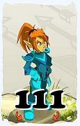 Um personagem do jogo Dofus, Cra-Ar, de nivel 111