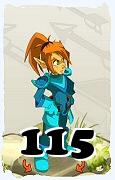 Um personagem do jogo Dofus, Cra-Ar, de nivel 115