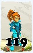 Um personagem do jogo Dofus, Cra-Ar, de nivel 119