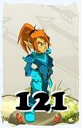 Um personagem do jogo Dofus, Cra-Ar, de nivel 121