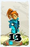 Um personagem do jogo Dofus, Cra-Ar, de nivel 13