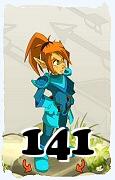 Um personagem do jogo Dofus, Cra-Ar, de nivel 141