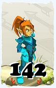 Um personagem do jogo Dofus, Cra-Ar, de nivel 142