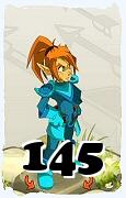 Um personagem do jogo Dofus, Cra-Ar, de nivel 145