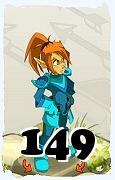 Um personagem do jogo Dofus, Cra-Ar, de nivel 149