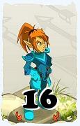 Um personagem do jogo Dofus, Cra-Ar, de nivel 16