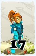 Um personagem do jogo Dofus, Cra-Ar, de nivel 17